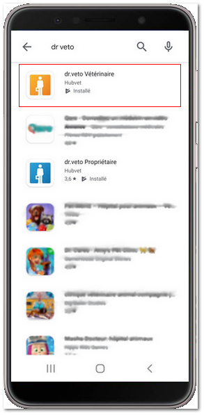 Application Vétérinaire