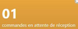 1. Nombre de commandes en attente de réception