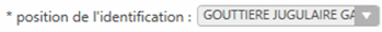 6. Position de l'identification