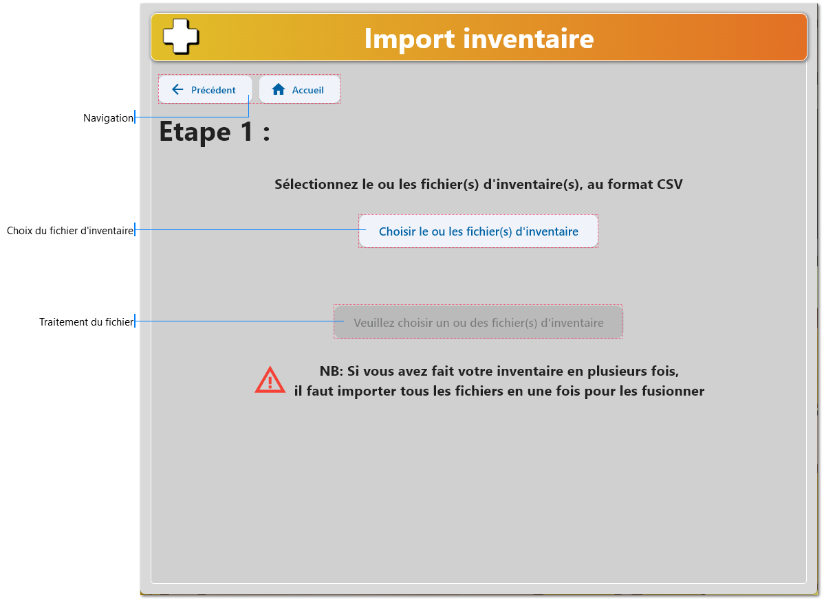 Importer un inventaire