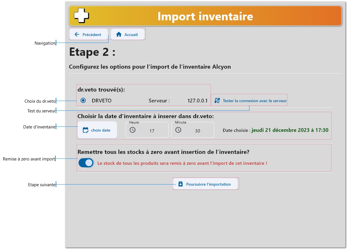 Importer un inventaire