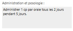 11. Posologie généré 
