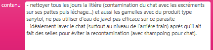 3. Zone de rédaction des commentaires