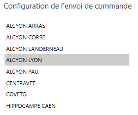 2. Centrale à configurer