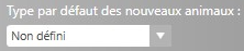 13. Gestion du type de fiche animal par défaut