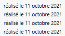 2. Date de réalisation des prestations prévues dans le plan