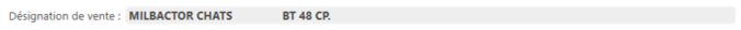 1. Désignation de vente (Centrale d'achat)