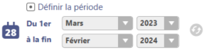 1. Sélection de la période