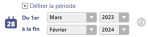 1. Sélection de la période