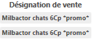 8. Désignation de vente du produit avec réduction